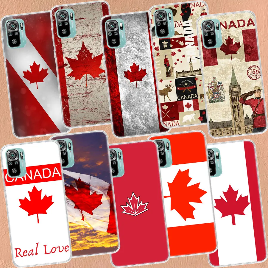 

Canada Maple Leaf Flag Silicon Call Phone Case for Xiaomi Poco X3 NFC X4 GT M3 M4 X5 Pro 4G 5G F3 F2 F1 Mi Note 10 Lite A3 A2 A1