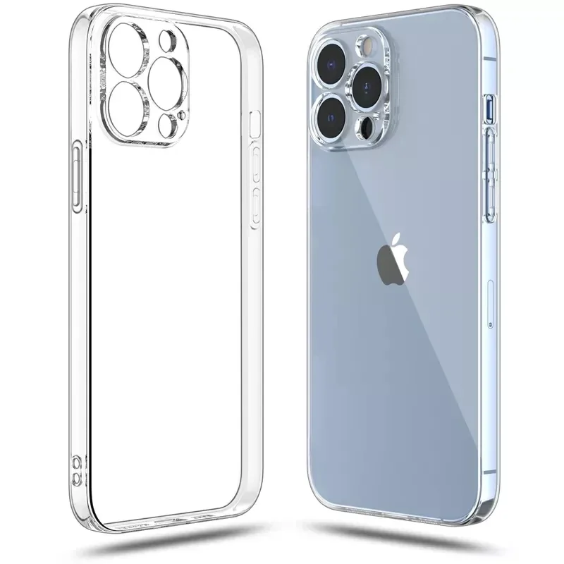 Фото Ультратонкий Прозрачный Силиконовый Чехол Для Iphone 15/14/13/12/11 Pro Xs Max Xr X 7 8 6 6s Plus Se 2020 2022 №1
