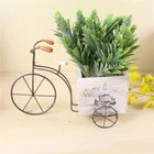 Удобный горшок для цветов, шикарный цветочный горшок, аксессуары для сада, деревянный, для велосипеда, украшение для дома, сада, 1 шт.