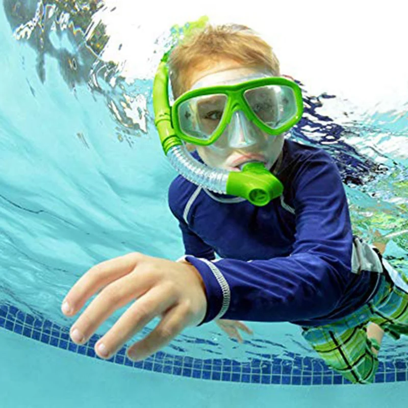 

Anti-fog Breathing Kids Diving Goggle Mask Tube Shockproof Swimming Glasses Band Snorkeling Underwater Accessories Sets