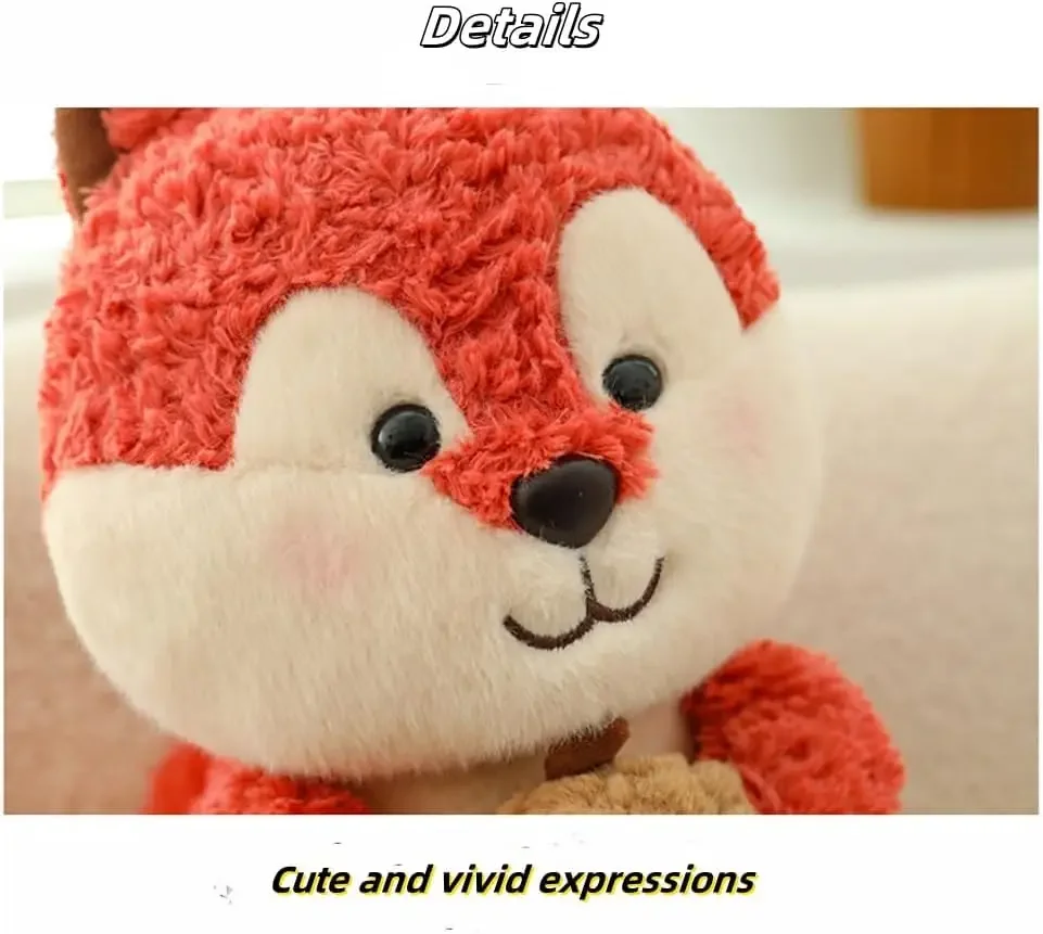 Плюшевые игрушки с изображением белки мягкая красная плюшевая кукла белкой