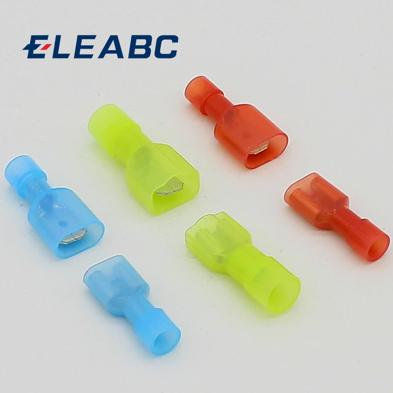 

20pcs 6.3MM Male&Female Car Fully Insulated Spade Crimp connector Terminals Auto Wire Terminal