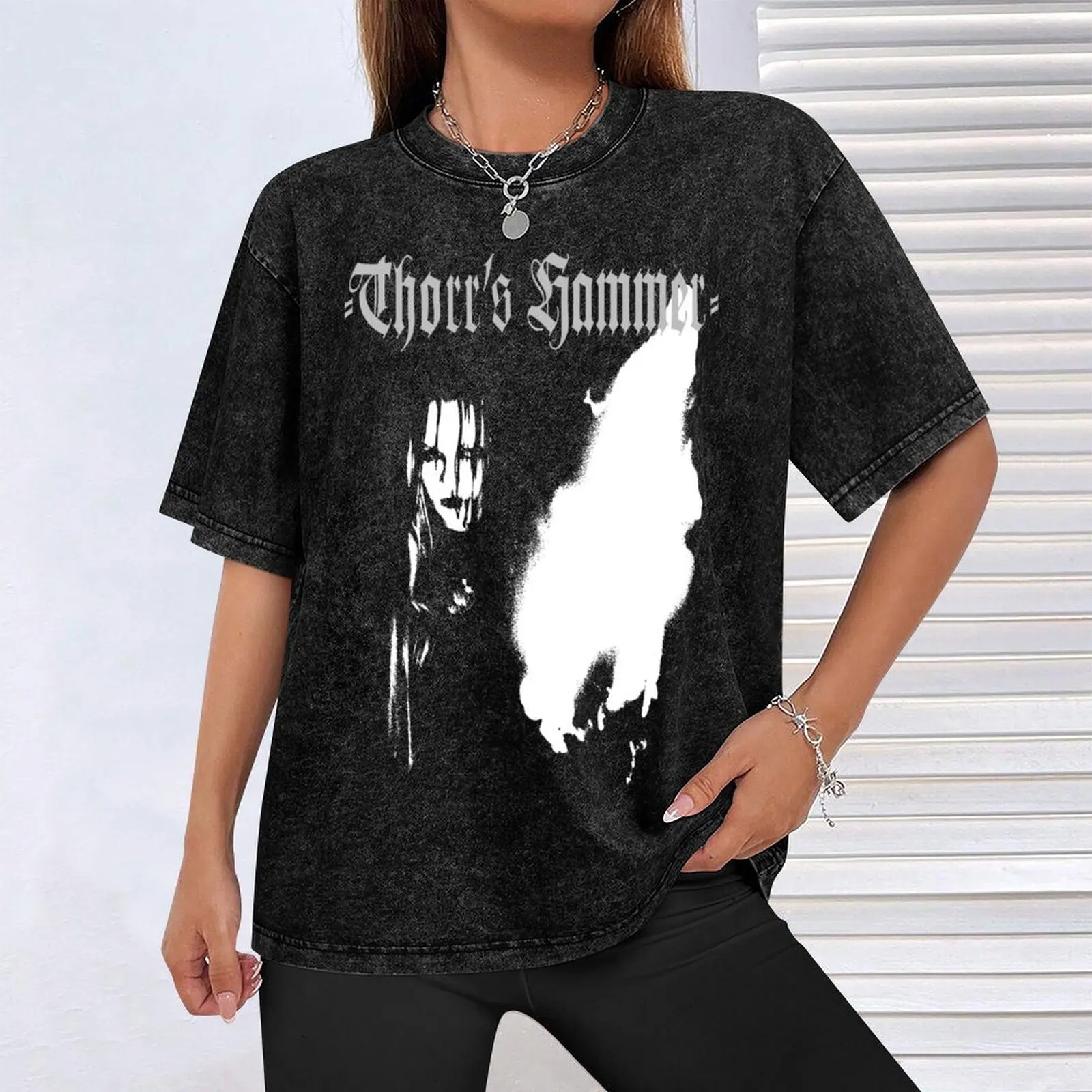 Thorrs Hammer Band - винтажная металлическая рубашка Doom футболка быстросохнущая