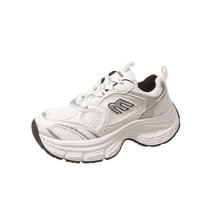 Новинка Весна 2024 Папины туфли женские универсальные дышащие кроссовки на