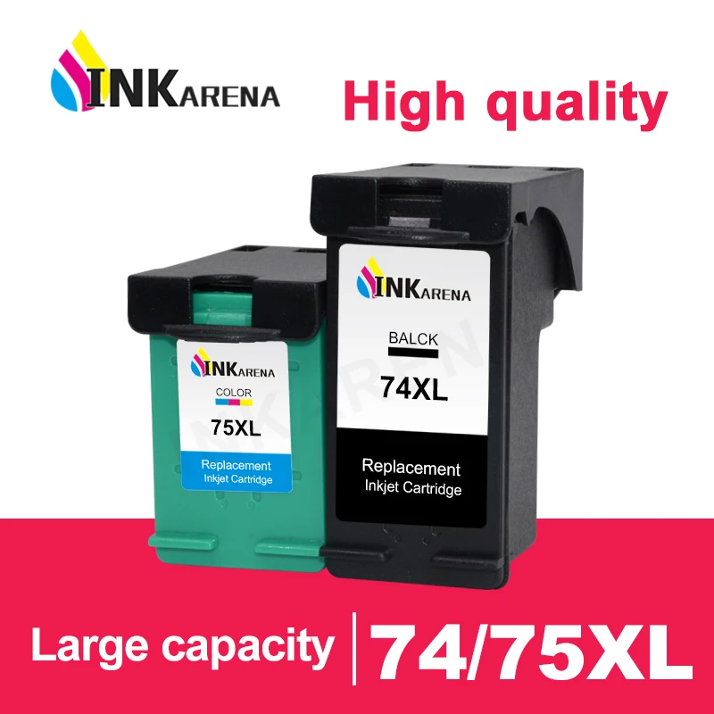 

Картридж для принтера HP 74 75, подходит для HP74 Photosmart C4200 C4280 C4345 C4380 C4385 C4480 J5725