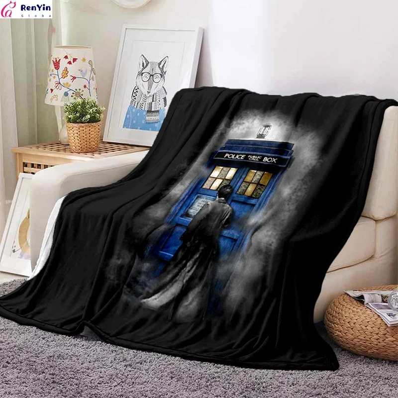 

Doctor who Throw Blanket Fleece flannel Warm Cozy Soft Blanket for Couch Bed