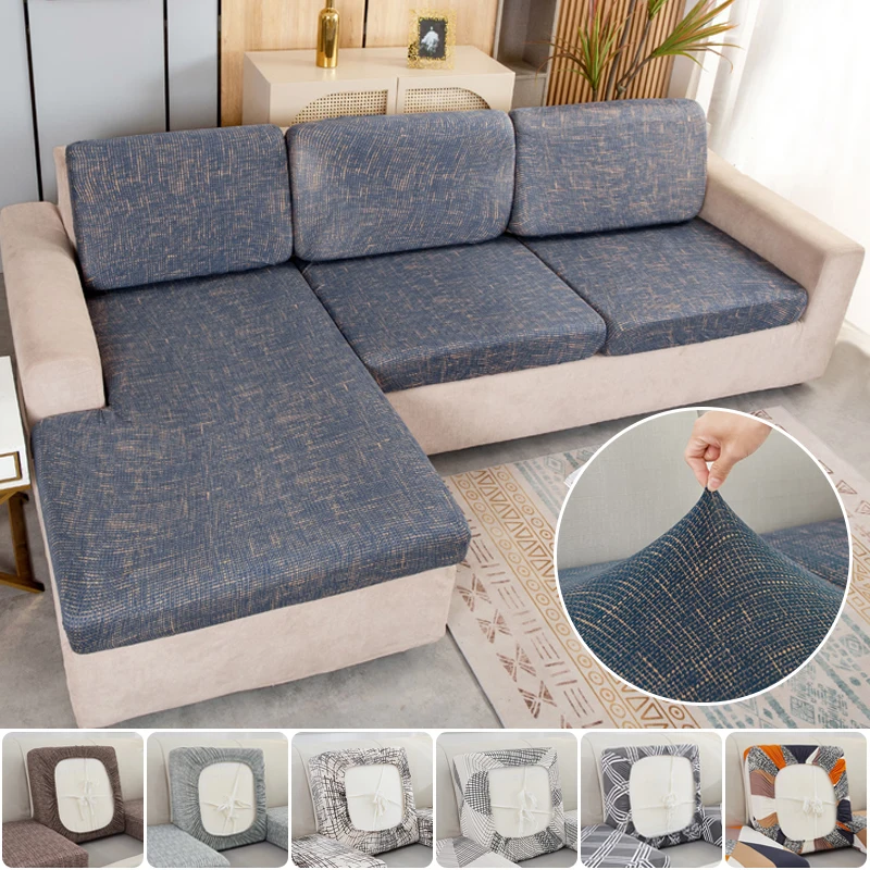 Elastic Sofa Cushion Cover for Living Room Sofa Seat Cover Geometric Sofas Chaise Covers Lounge Couch Corner Sofa Slipcover