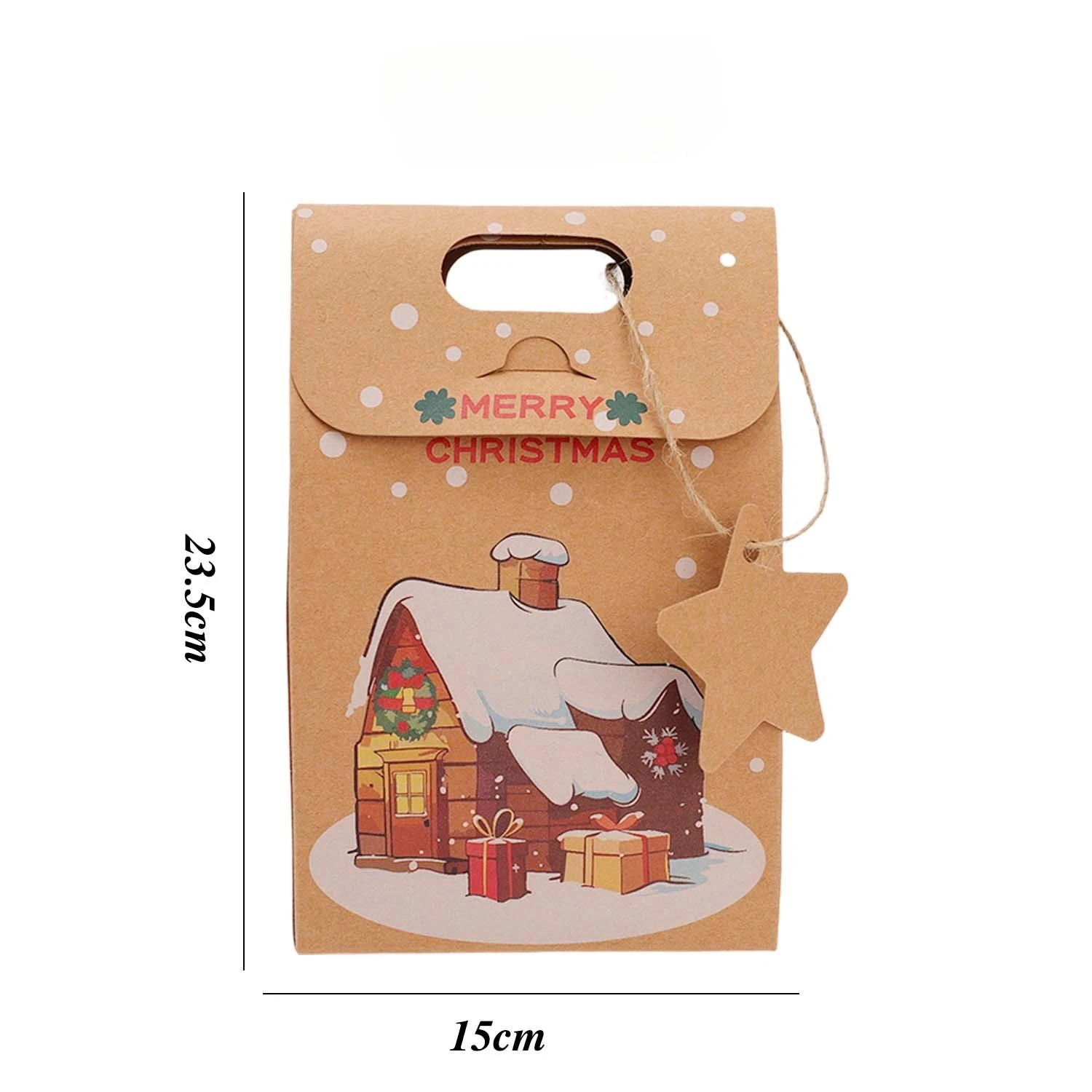 

Рождественские пакеты из крафт-бумаги