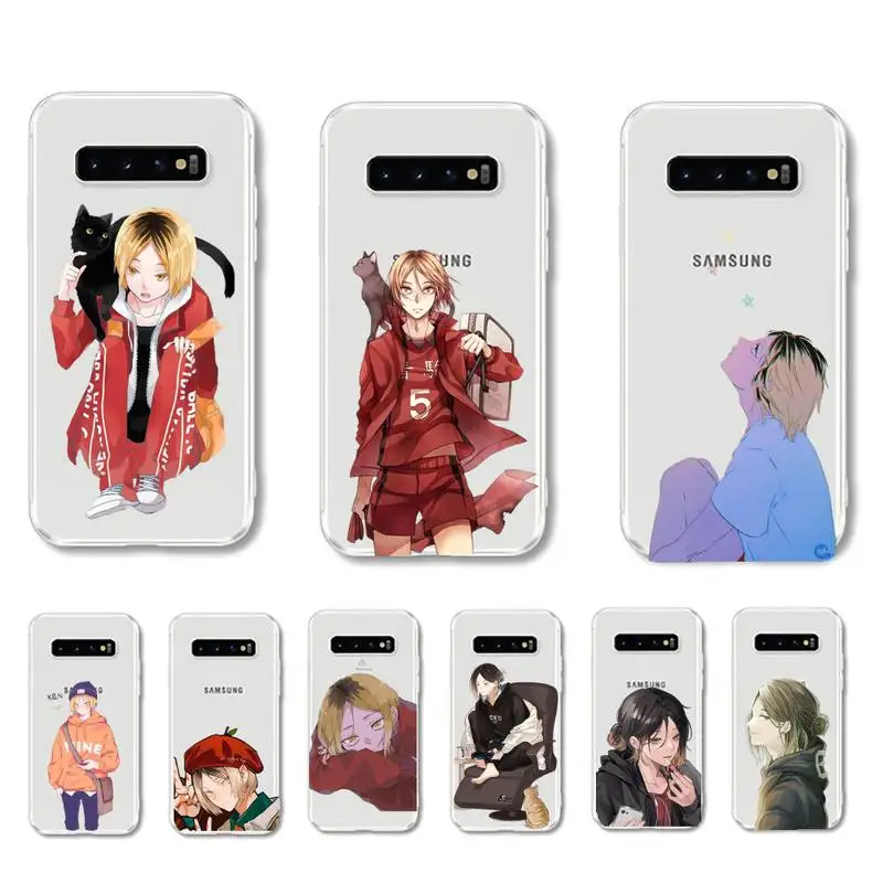 

Kozume Kenma Haikyuu Anime Phone Case For Samsung Galaxy S7 edge S8 S9 S10 S20 plus S10lite A31 A10 A51 Capa