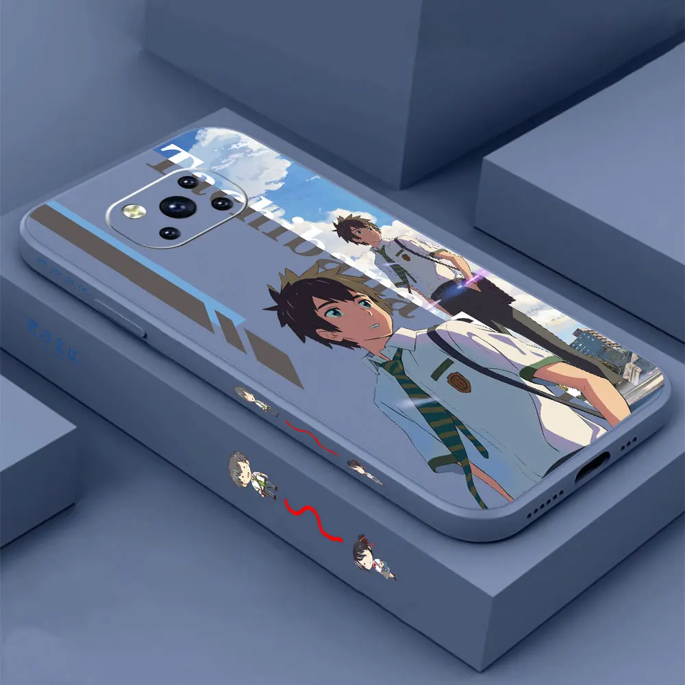 

Anime Your Name Phone Case For Xiaomi Mi Poco M4 M3 X3 X2 F3 GT CC9 CC9E 8 6X 9 A3 A2 Mix X4 X3 X2 X2S Pro Lite Cover Funda Capa