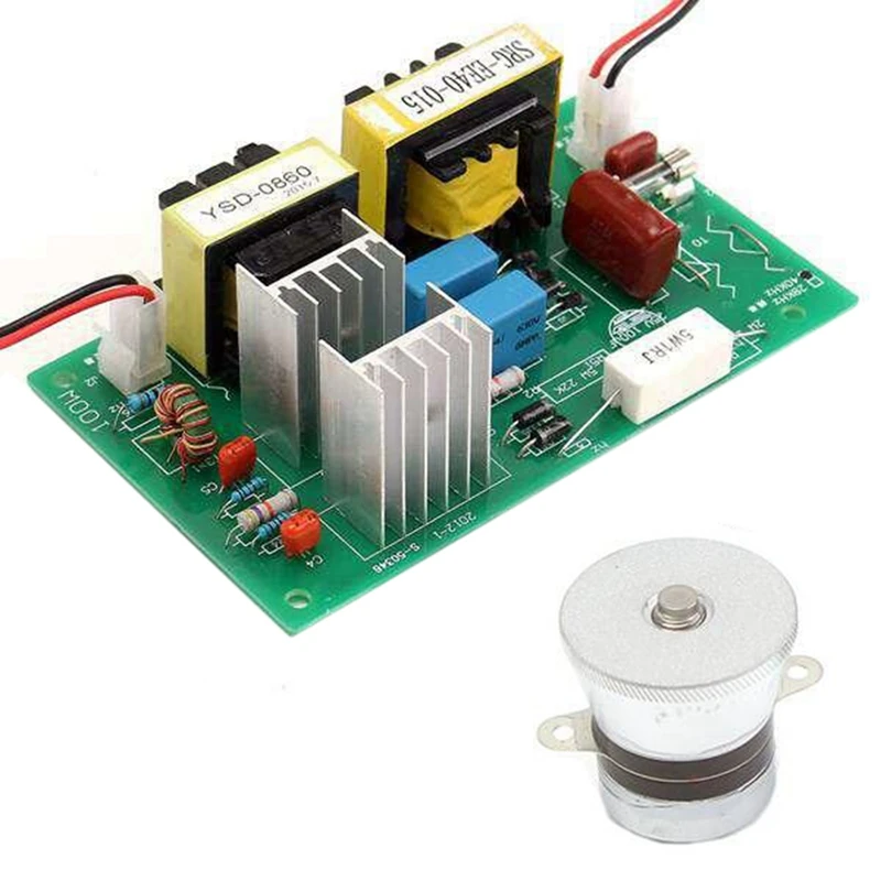 

100W 110V Power Driver Board + 50W 40Khz Ultrasonic Cleaning Transducer High Performance Ultrasonic Cleaner Parts