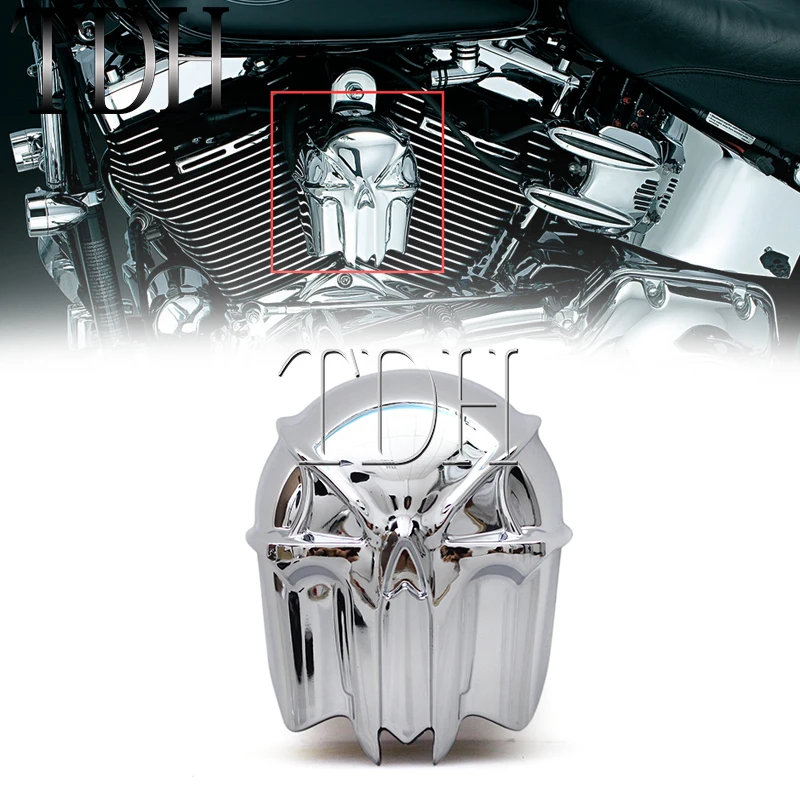 

Аксессуары для мотоциклов, хромированный пластиковый ковбелл, гудок, накладка, Череп, гудок для Harley Dyna Softail Touring Sportster 92-13