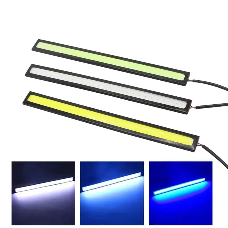 

2x 17CM Car styling LED COB Bulb 12V 6000K White Panel DRL COB LED Interior Light External atmosphere Lamp Daytime Running Light