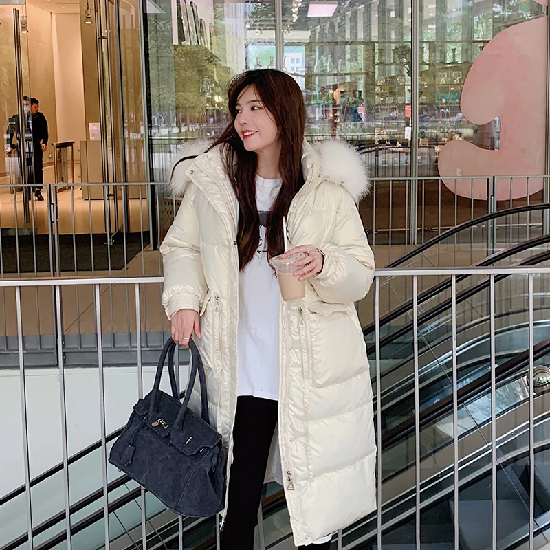 New 2022  Winter Women Jackets coats Brand Hooded Parka Women Female Overcoat Fur Collar Plus Size