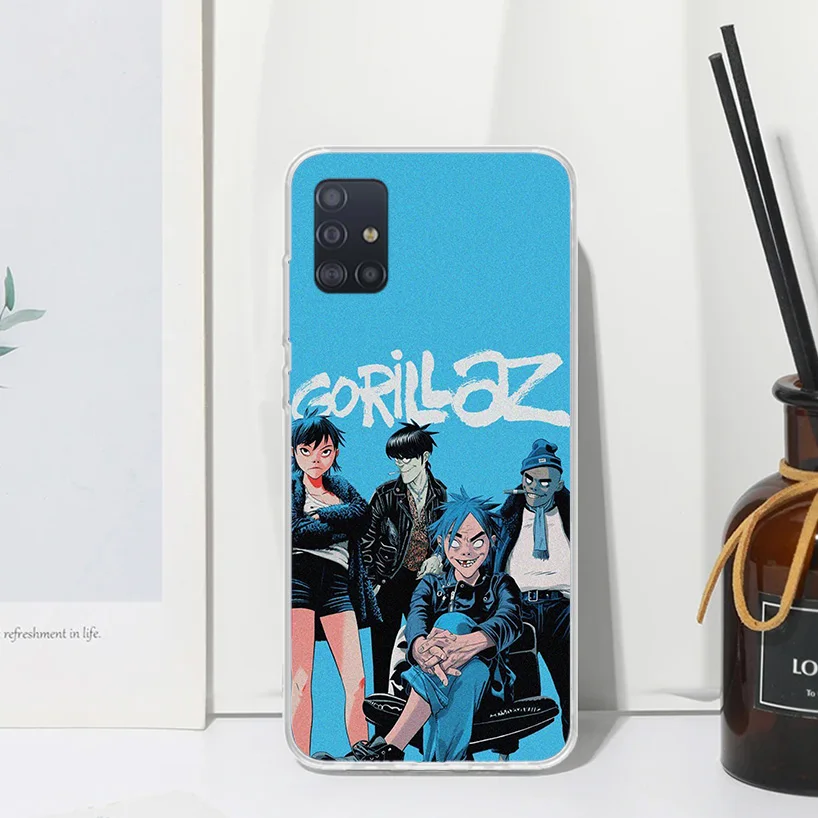 Чехол Gorillaz аниме для телефона Samsung A51 A41 A31 A21S A11 A01 A71 A50S A40 A30S A20E A10S A70 A6 A7 A8 A9 Plus задняя