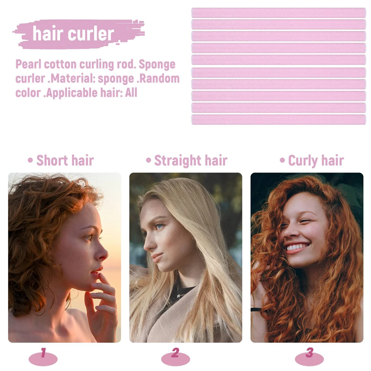 Быстрая доставка оптовая продажа 10 шт. щипцы для завивки волос мягкая пена Бенди