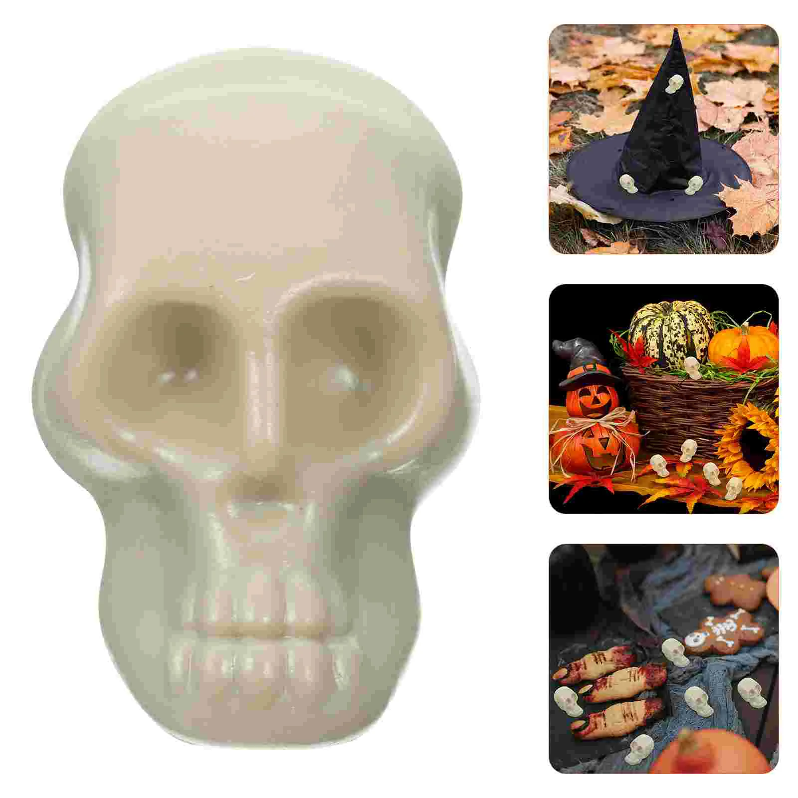 

50Pcs Halloween Head Ornament Creepy Head Model Party Accessories