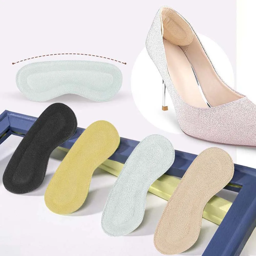 

1Pair Heel Pads Insoles Patch Anti-wear Shoe Cushion Relief Feet Care Heel Protector Adhesive Back Sticker Shoes Insert