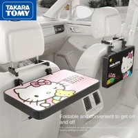 takara tomy kawaii hello kitty car small table board car rear portable row folding table car table rear seat car dining table