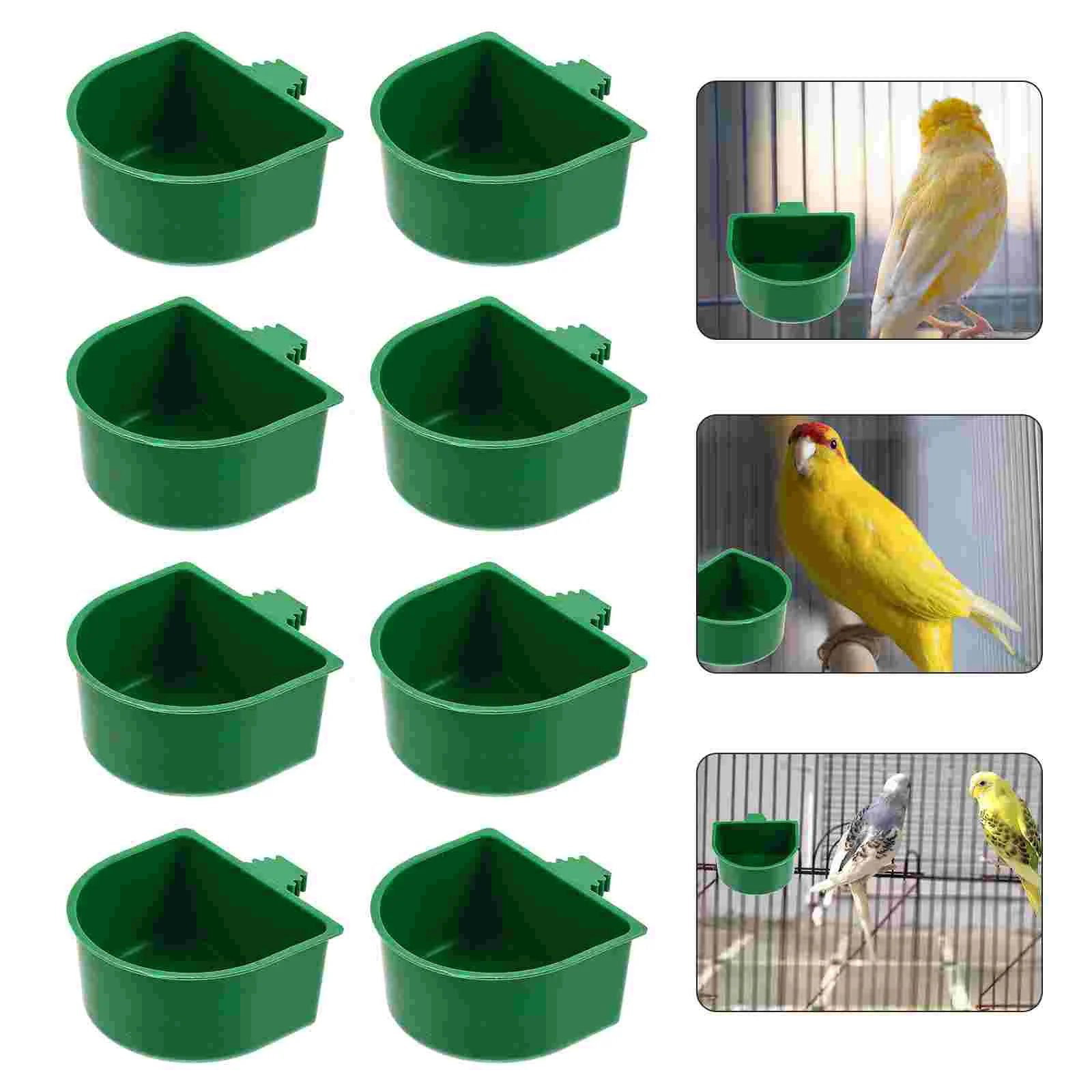 

20Pcs Convenient Cage Reusable Parrots Bird Bowl Bird Feeder Bird Feeder Bowl for Birds Parrots Pets Cage