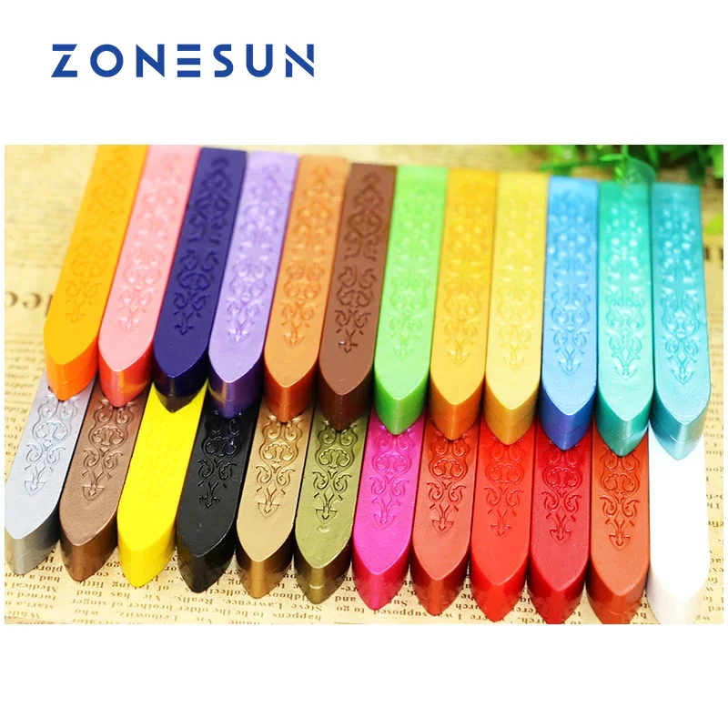 

10Pcs Manuscript Sealing Seal Wax Sticks Wicks For Postage Letter .24 color can choose .can mix seal wax
