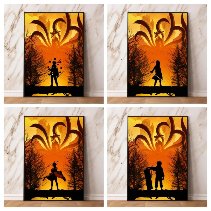 

Canvas Artwork Painting Cool Naruto Children Gifts Classic Cartoon Character Picture Decorative Hanging Prints And Prints