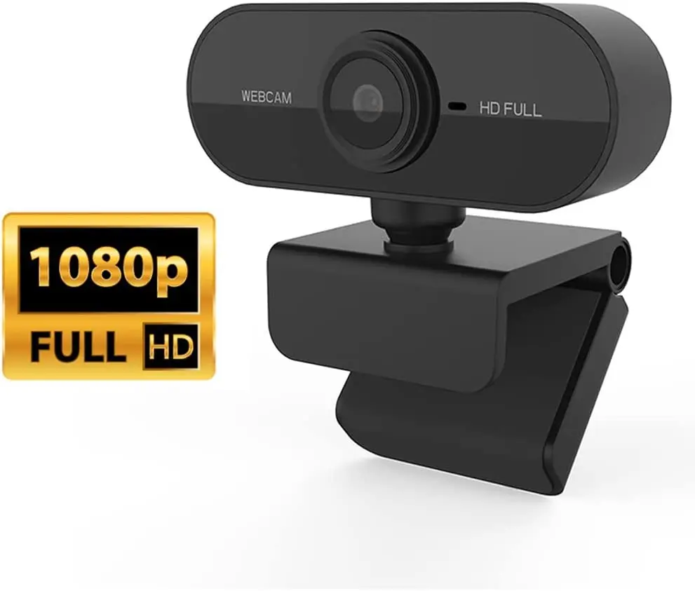 

Webcam USB para Computador Desktop ou Notebook de Alta Resolução 1080P com Microfone para Chamada Vídeo Gravação Conferênc