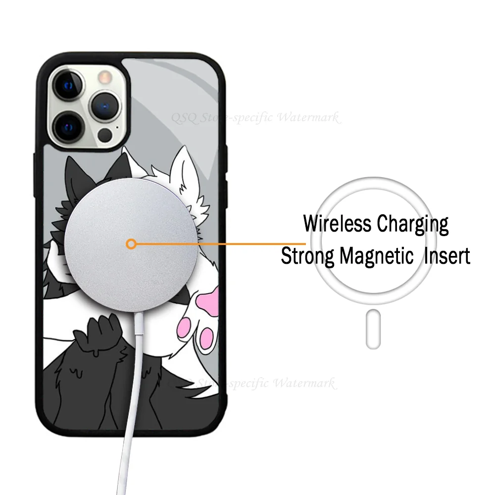 1 шт.-changed-puro-чехол для телефона с сильным магнитом IPhone 15 14 13 Pro Max 11 12 Mini Alex Mirror Magsafe