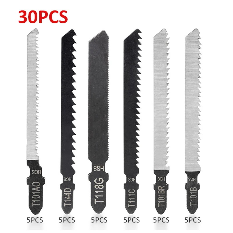 

70pcs/Set T Shank Jigsaw Blades Professional Wood Thin Metal Straight Cutting Tools Woodworking Cutter Supplies