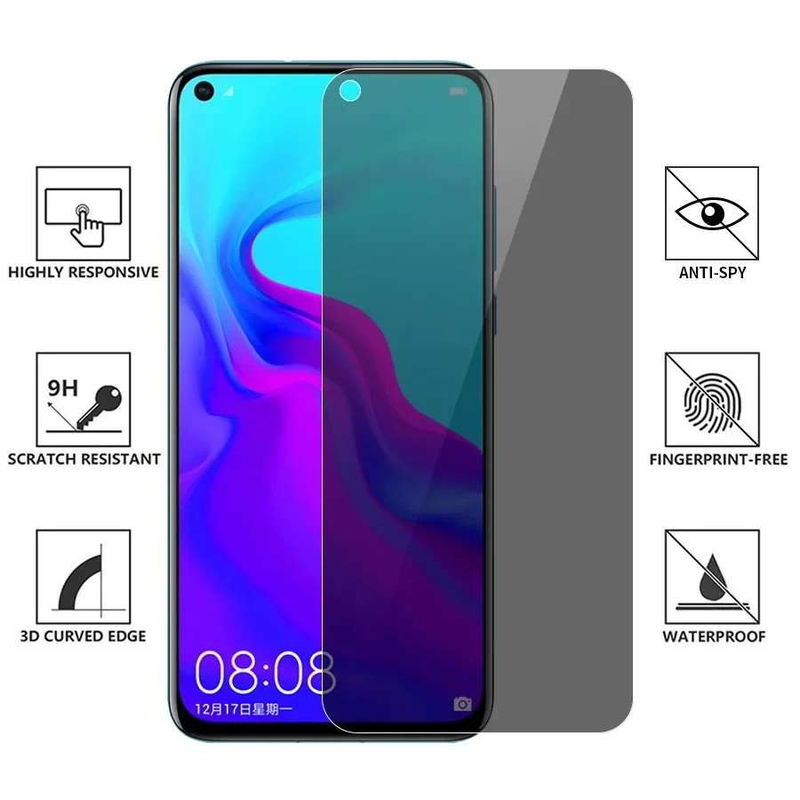 Противошпионский чехол для huawei honor v30 pro защитная пленка закаленное стекло honorv30 view