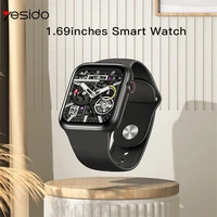yesido new smart watch men women smartwatch diy watch face bluetooth calls wireless charging heart rate monitor fitness bracelet
