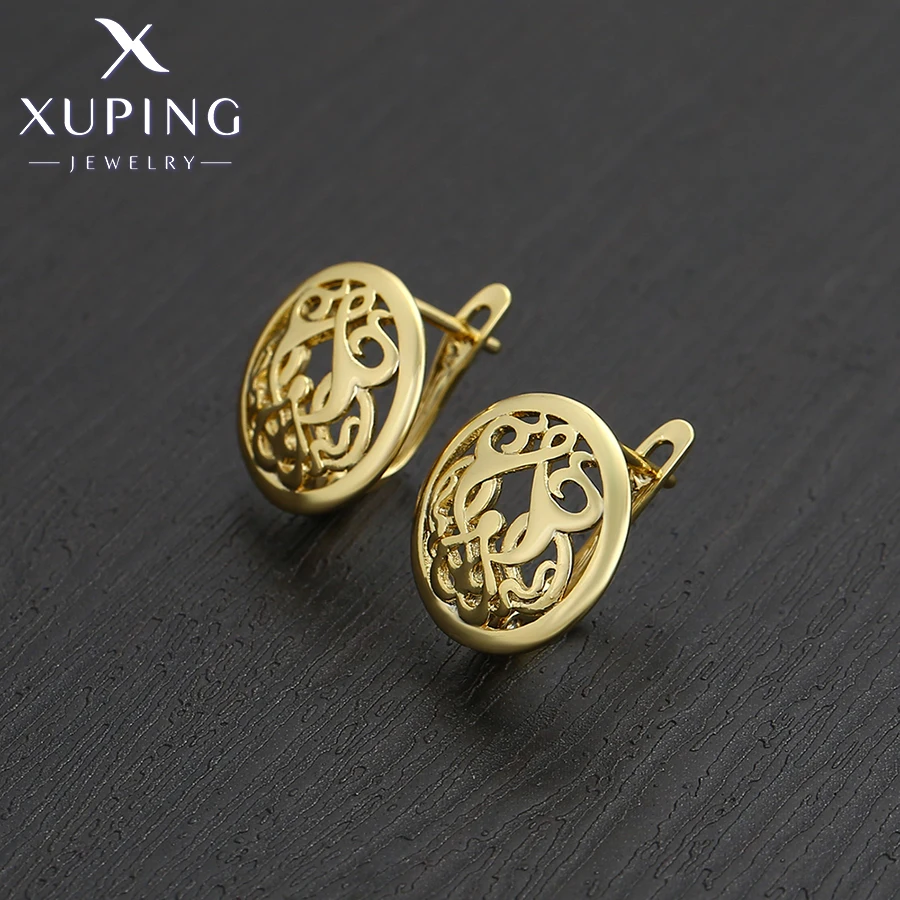 Ювелирные изделия Xuping Новое поступление простые серьги-кольца без камня