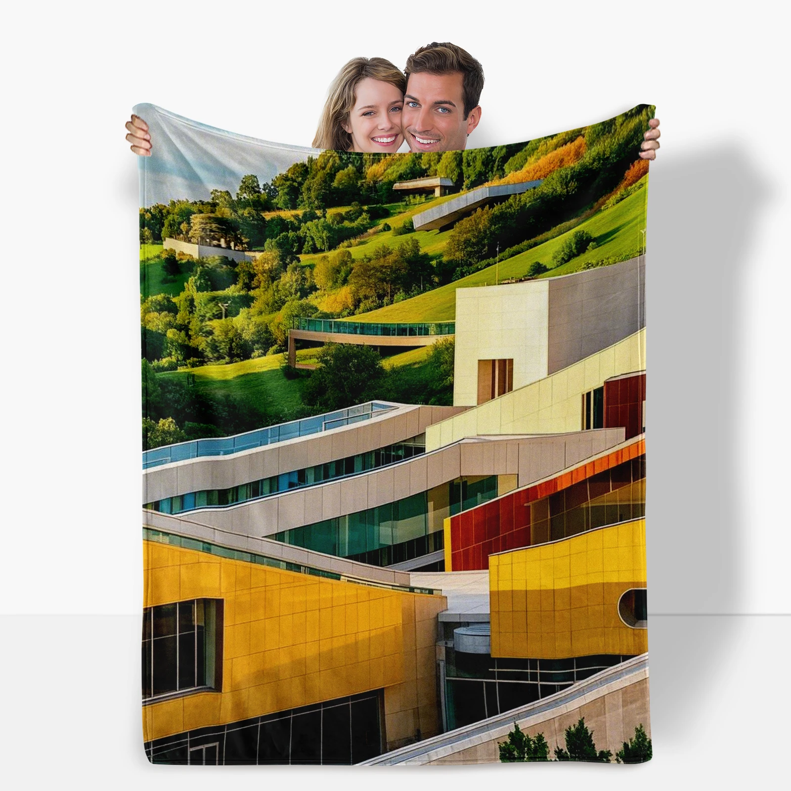 Вдохновленный Восточным зданием национальной галереи искусства. Эта одеяло Merges.