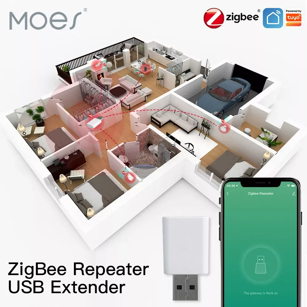 

NEW ZigBee Signal Repeater Amplifier USB Extender for Smart Devices Expand Stable Transmission 15-20M Home Module