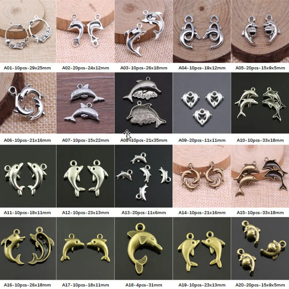

New Arrival Dolphin Charms For Jewelry Making Gifts For Women