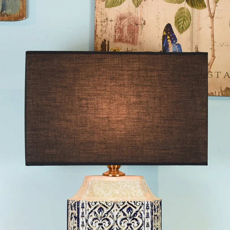 Американская Керамическая Настольная лампа AOSONG в стиле ретро креативный