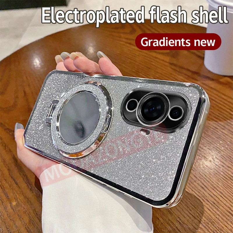 Мягкий силиконовый чехол для Huawei Nova 11 с гальваническим покрытием