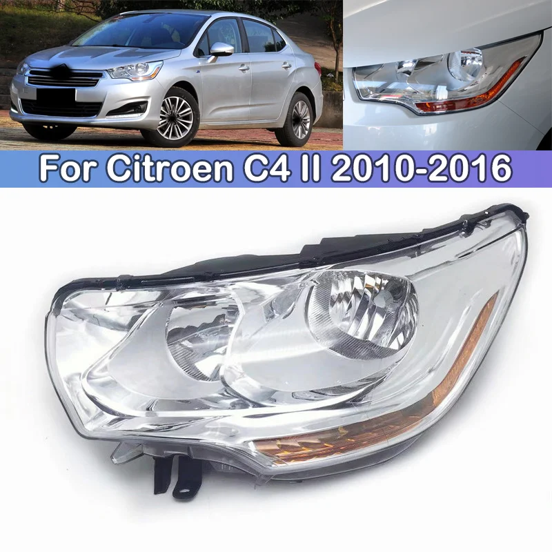Передний бампер DCGO фара головного света головная лампа для Citroen C4 II 2010 2011 2012 2013 2014
