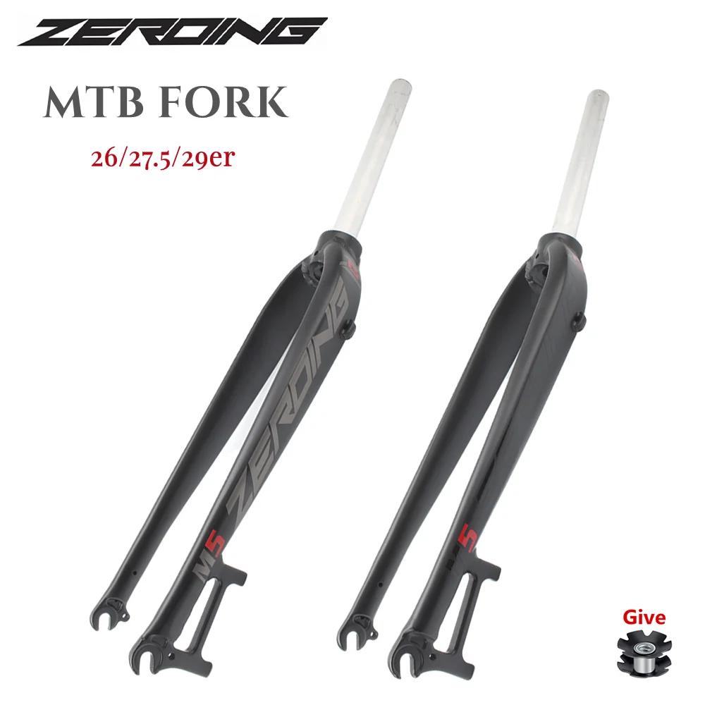 Вилка ZEROING MTB M5 вилка из алюминиевого сплава для дорожного велосипеда 26/27 5/29er с