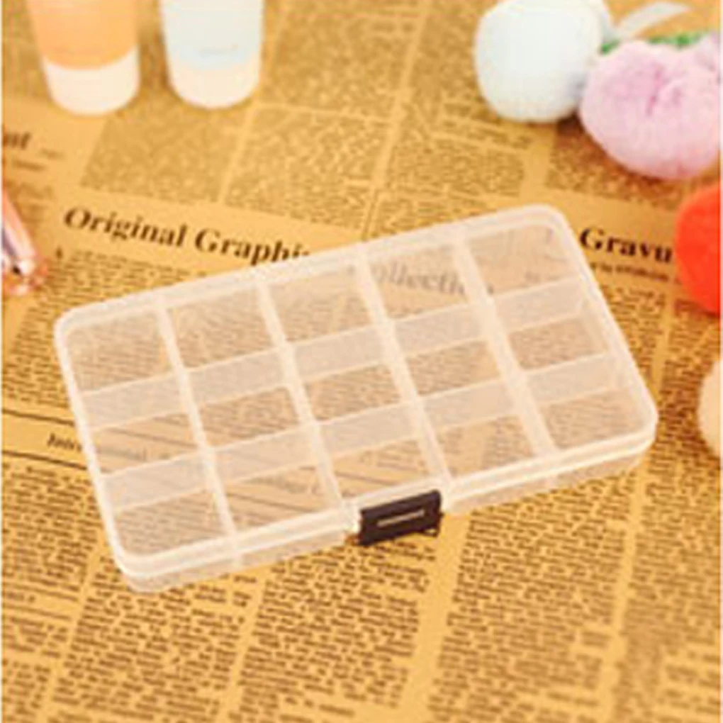 

House Tools 10/15/24 Grids Compartments Jewellery Bead Earrings Rings Storage Box Case Organiser
