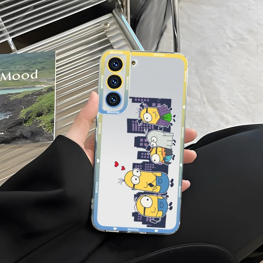 Прозрачный чехол для телефона MinionsES Samsung S23 S20 S21 S22 A11 A13 A22 A31 A32 A51 A52 Plus Ultra Angel Eyes Soft