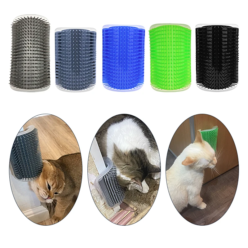 

Cats Brush Corner Cat Massage Self Groomer Comb Brush Cat Rubs The Face with A Tickling Comb Cat Pet Product Dropshipping