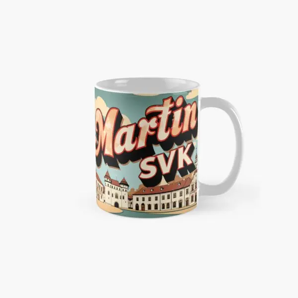 Классическая кружка Martin Словакия 2 шт. круглая посуда для напитков с принтом в