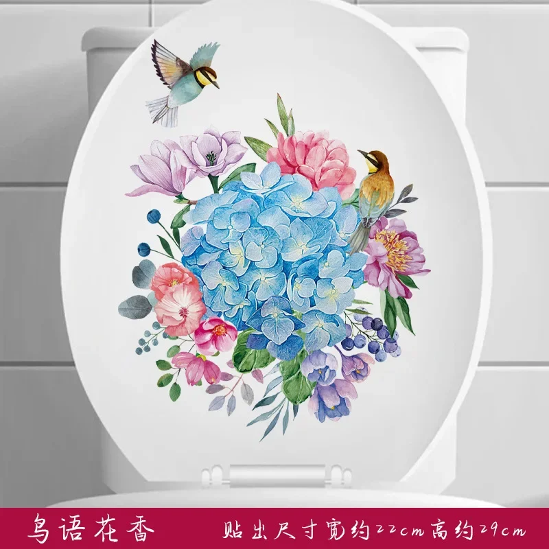 

Наклейки на унитаз в виде цветов