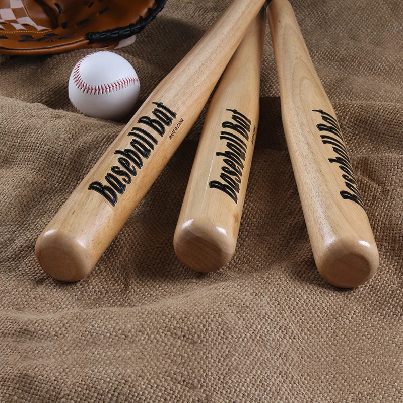 

54cm Professional Solid Wood Baseball Bat Durable Good Hand Feel Softball Ball Sticks Indoor Outdoor Baseball Training Accessory