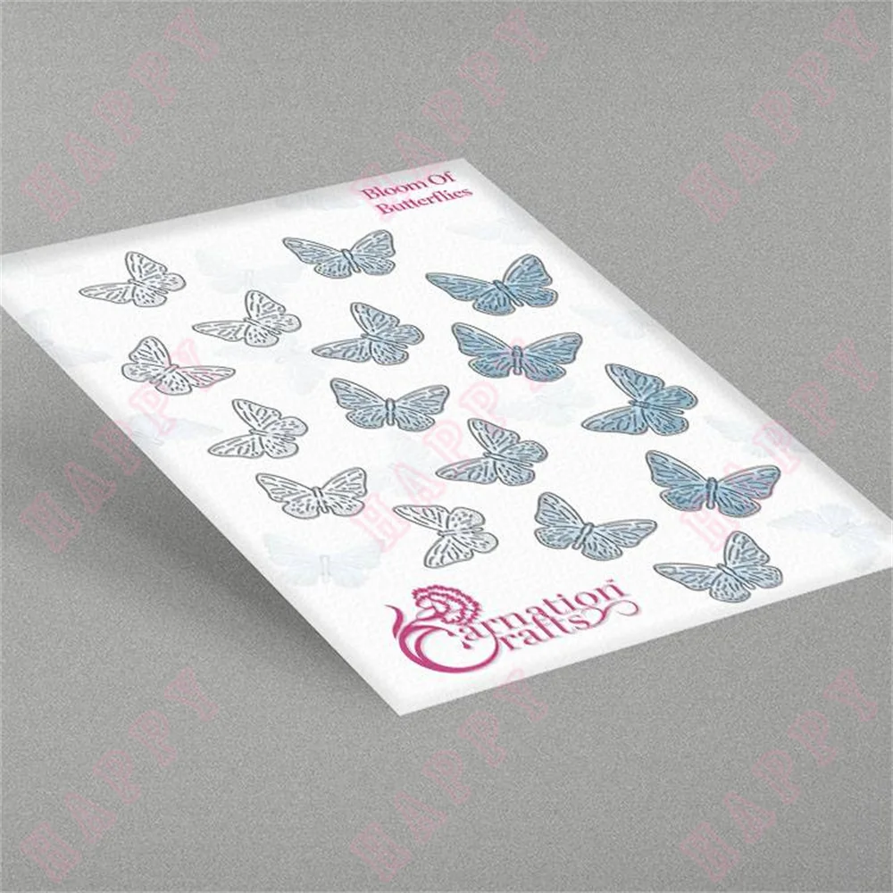 

Metal Cutting Dies Bloom Of Butterflies DIY Scrapbook Envelope Greeting Card Decorative Embossing Handcraft Paper Craft Template