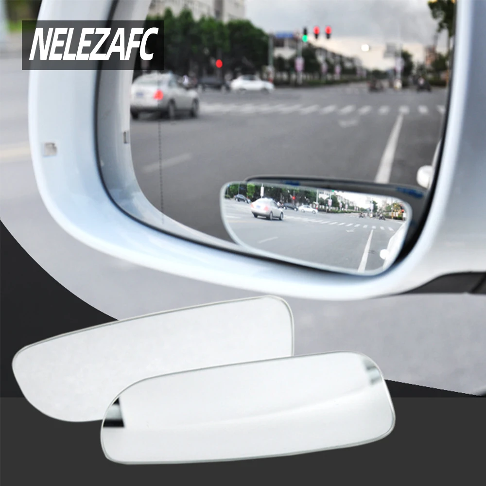 

Adjustable Car Rear View Convex Mirror HD 360 Degree Wide Angle Universal Auto Rearview Back Mirror Vehicle Blind Spot Rimless
