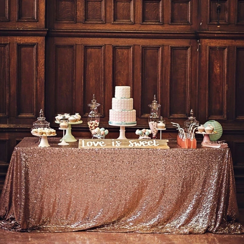 Скатерть с блестками 120X180 см Свадебная вечеринка отель банкет прямоугольная