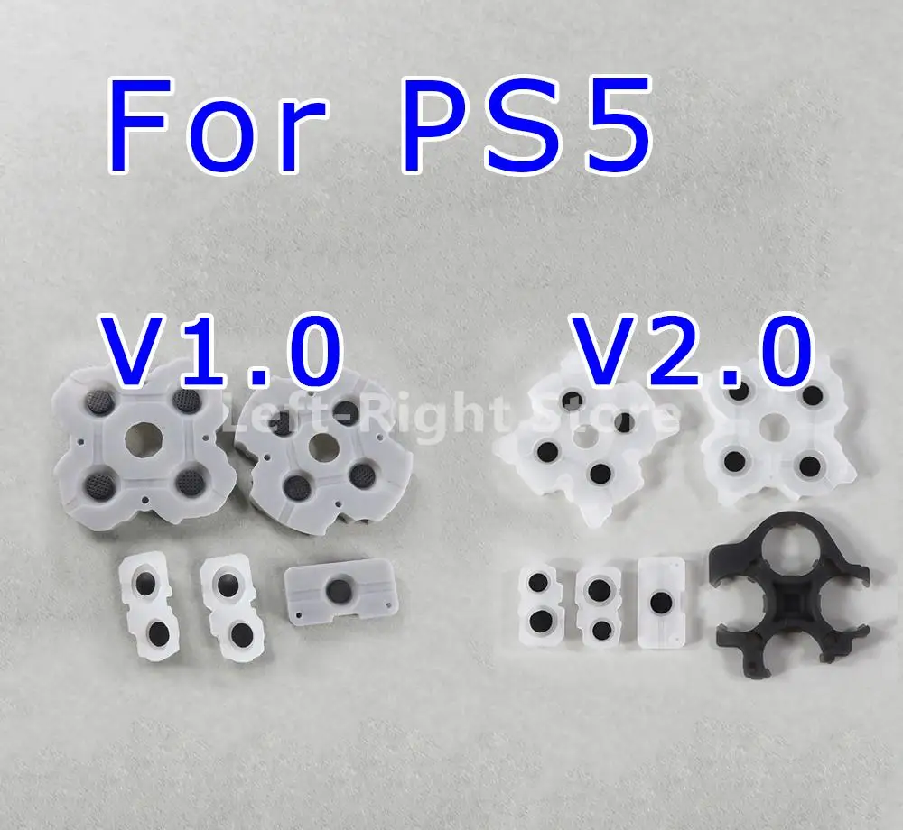 

80sets Silicone Conductive Rubber for PlayStation 5 PS5 V1 V2 Controller Adhesive Button Pad Keypad Accessories