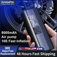 8000mah electric car air compressor portable 150psi 12 v pump tyre inflator for boat bicycle motorcycle inflatable mattress